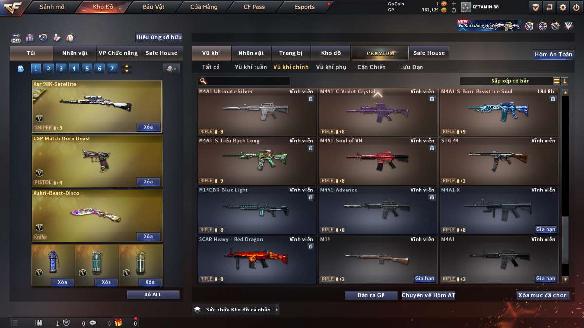 shop acc cf uy tin gia re